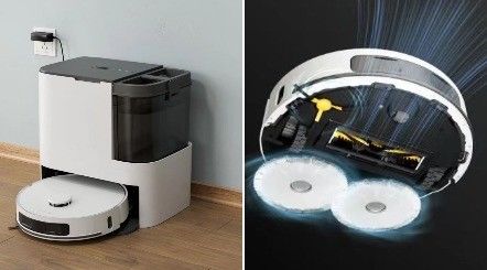 Smart Robot Vacuum Cleaner com filtro lavável e TUYA APP para limpeza sem problemas