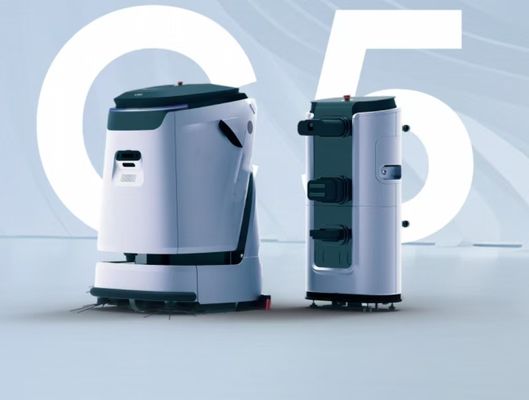 Limpador de chão robótico comercial com tanque de água grande de 45L e 45L