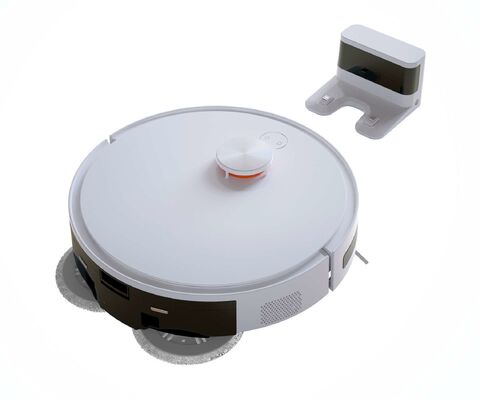 Robot aspirador de vácuo com esfregão e piso limpo profundo
